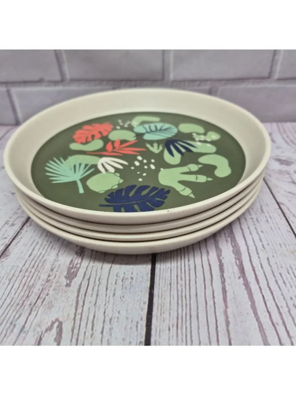 Jungle Dino Theme Kids Dinnerware Melamine Set Of 4 Kids Plate Pillowfort Target